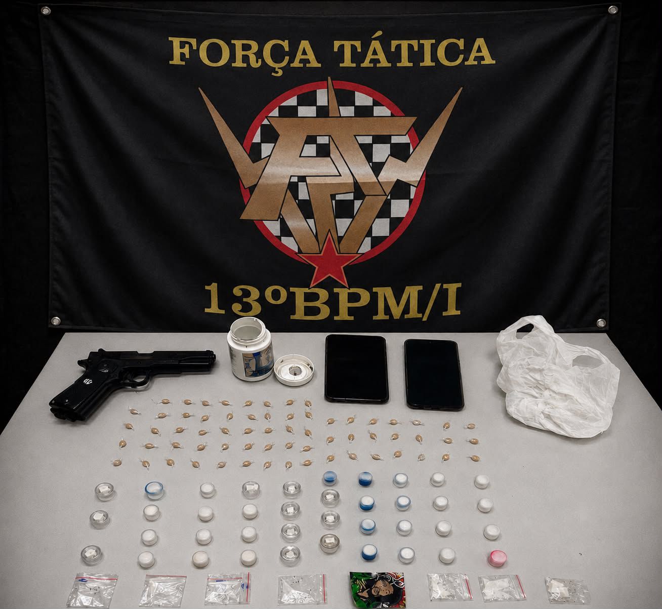 Homem é preso por tráfico de drogas durante ação da Força Tática em Araraquara